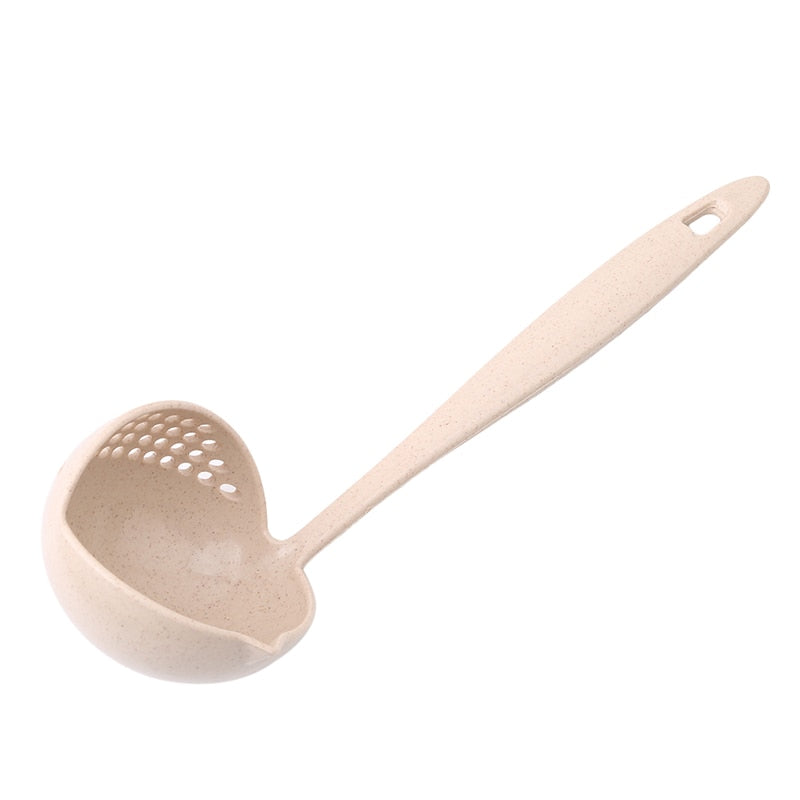 Soup Spoon Ladle Silicone Pot Spoons With Long Handle Spoon Cooking Colander Utensils Scoop Tableware Spoon Kitchen Accessories