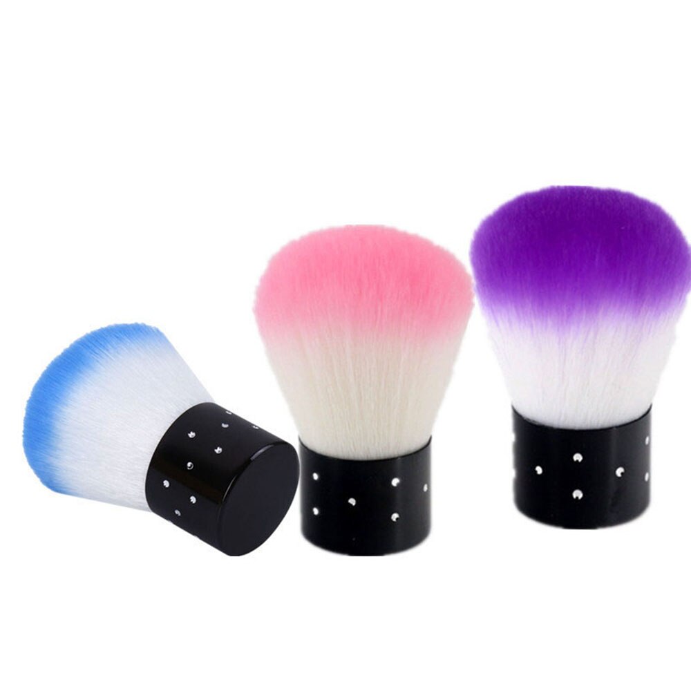 1pc Nail Brush Tools File Nail Art Care Manicure Pedicure Soft Remove Dust Small Angle Cleaner Acrylic&UV  Powder Remover Brush