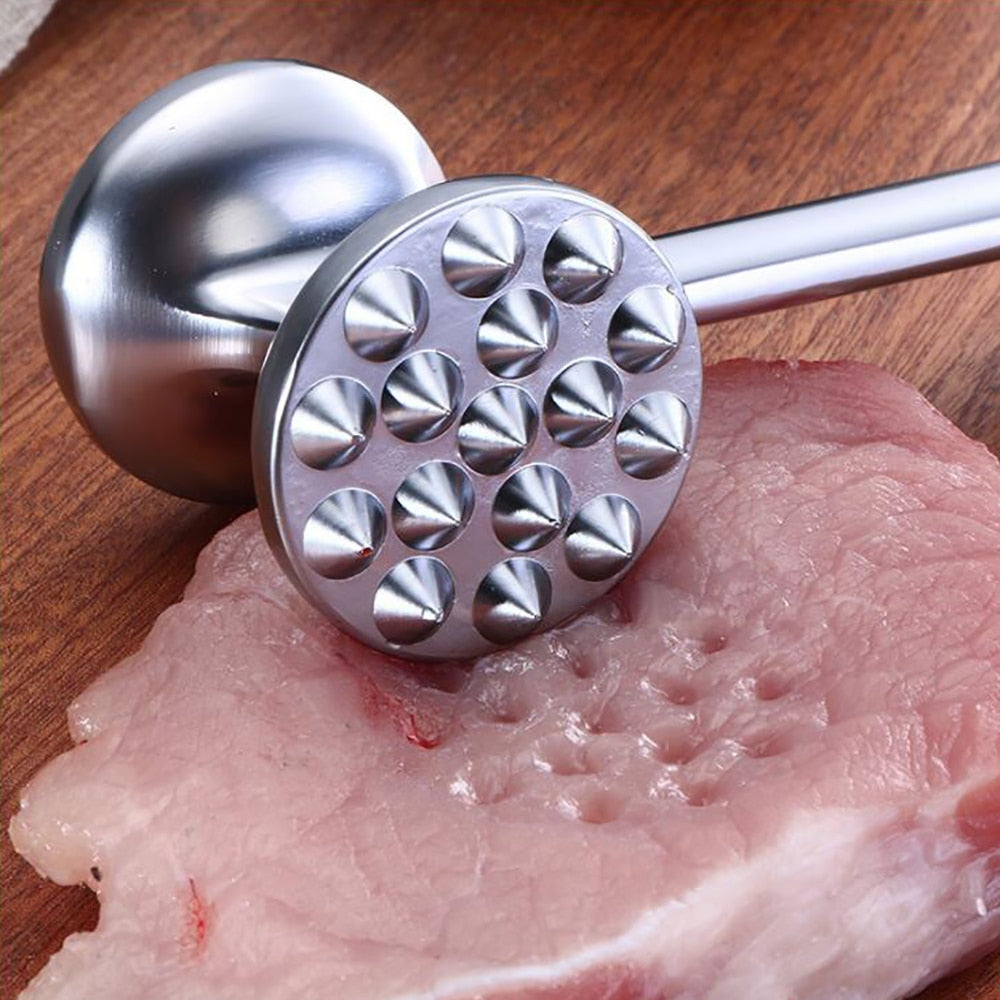 1Pcs Profession Meat Hammer Portable Loose Meat Hammer With Handle Meat Tenderizer Needle Kitchen Meat Tools