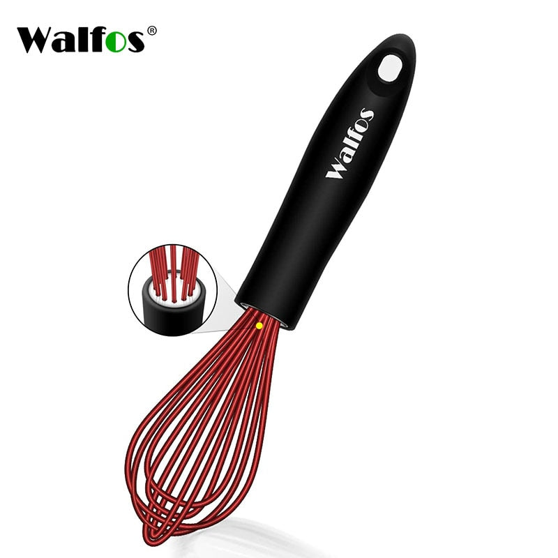 1pcs/3set Multifunctional Rotating Manual Whisk Mixer Mini Plastic Kitchen Whisk Baking Tool Silicone Whisk