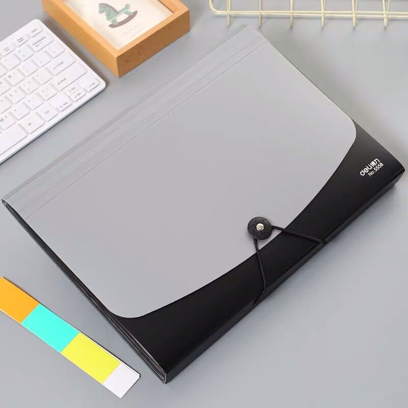 12 Layer A4 Multilayer Desk File Folder Expanding Bag Document Paper Storage Organizer Case School Office Stationery