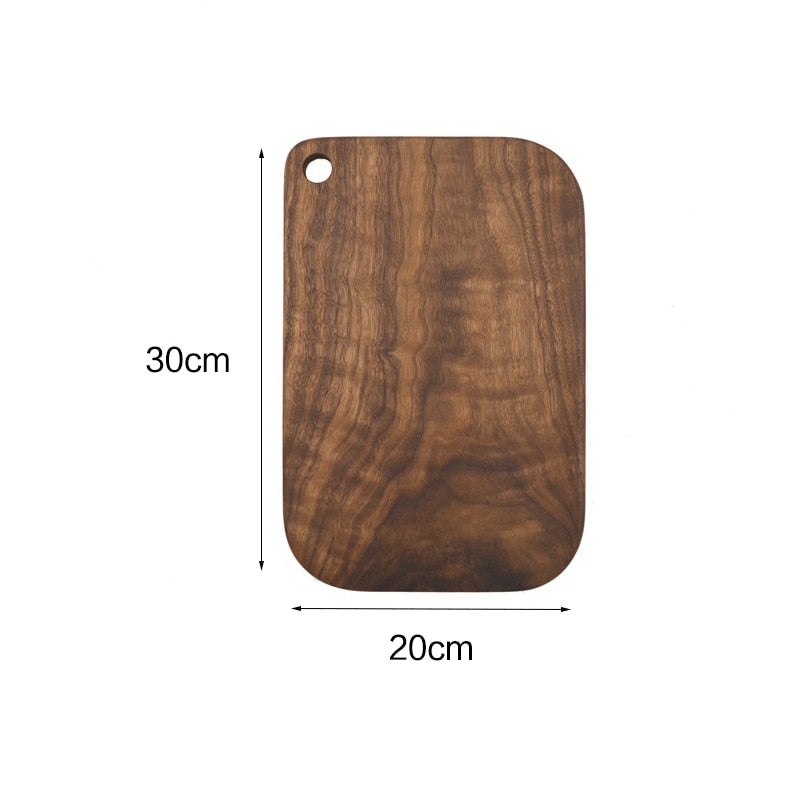 Black walnut cheese board special-shaped cutting boards solid wood rootstock hole wood board kitchen stuff