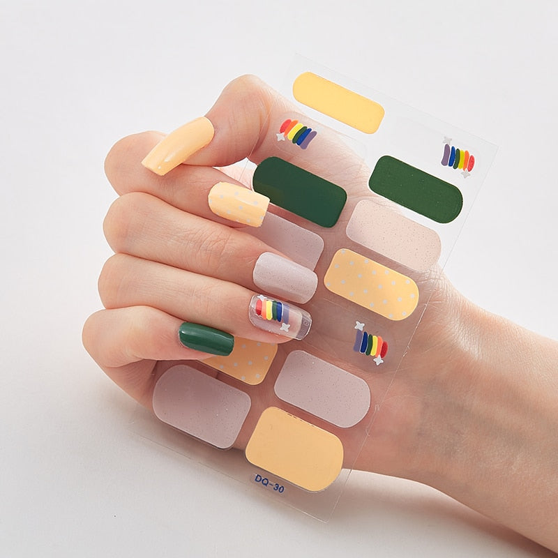 Full Cover Nail Stickers Designer Nail Decals Fashion Five Sorts 0f Nail Stickers  Nail Sticker set Nail Decoration Nail Strips