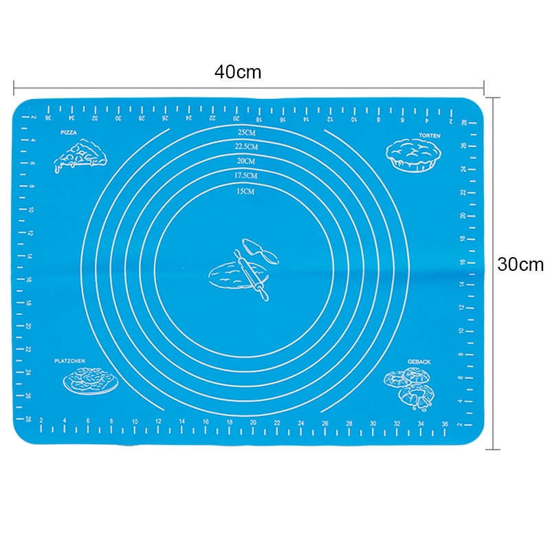 Silicone Non-Stick Rolling Mat Pastry Non-Slip Mat Kitchen Tools for Making Pastry Cakes