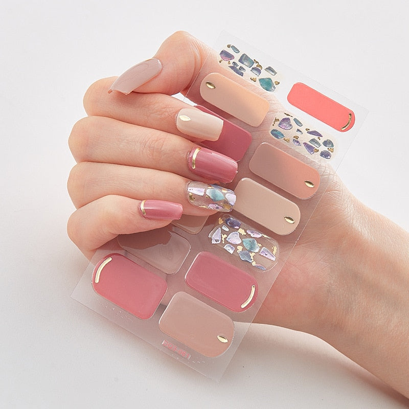 Three Sorts 0f Nail Stickers Self Adhesive Nail Sticker Nails Art Decoration Nail Designs Nails Sticker Designer Full Beauty