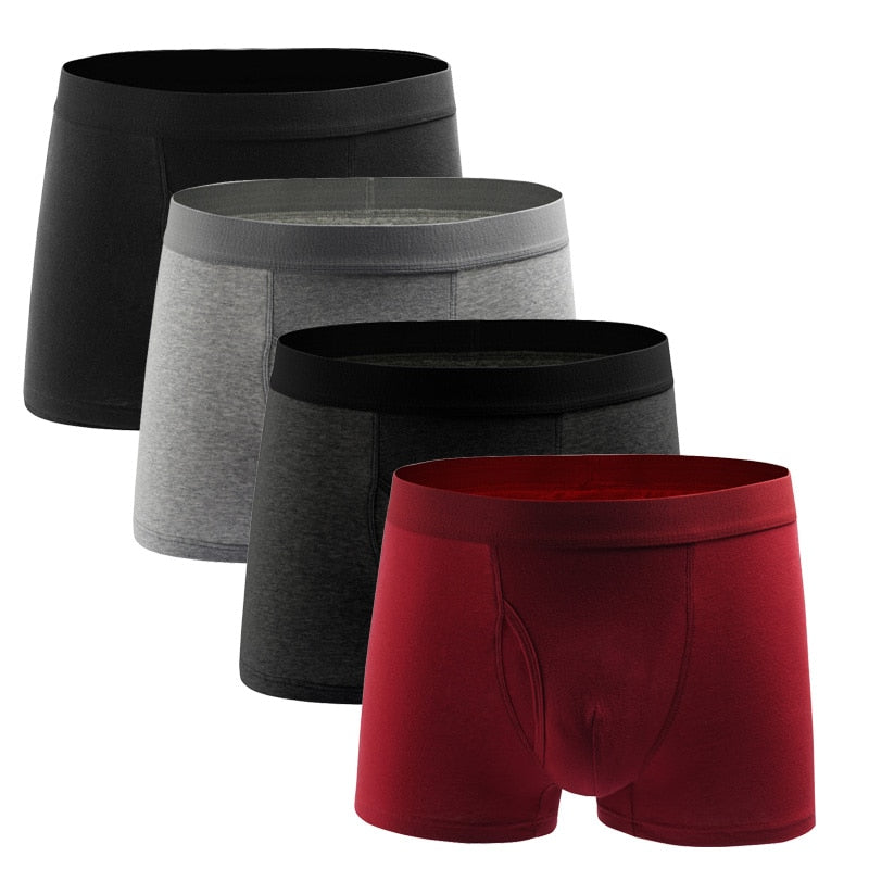 Male panties 4pcs/lot Cotton Boxers Panties Comfortable Breathable Men's Panties Underwear Trunk Brand Shorts Man Boxer