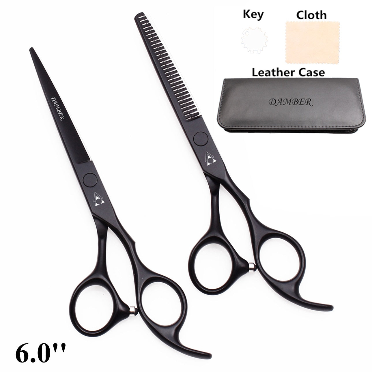 Hair Scissors 5.5 6.0 Professional Hairdressing Scissors Thinning Barber Scissor Set Hair Cutting Scissors 440C Japan Steel 888#