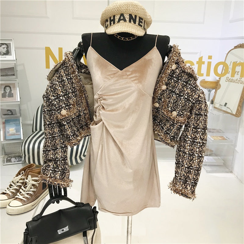 High-quality Temperament Ladies style tweed women short Jacket Women autumn  elegant jacket Female Fashion Jacket Woman Top