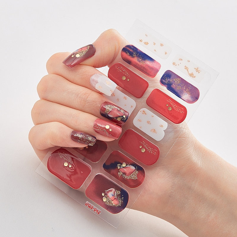 Three Sorts 0f Nail Stickers Self Adhesive Nail Sticker Nails Art Decoration Nail Designs Nails Sticker Designer Full Beauty