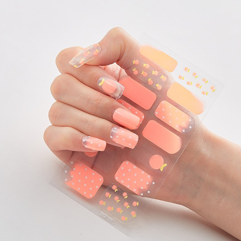 Full Cover Nail Stickers Designer Nail Decals Fashion Five Sorts 0f Nail Stickers  Nail Sticker set Nail Decoration Nail Strips