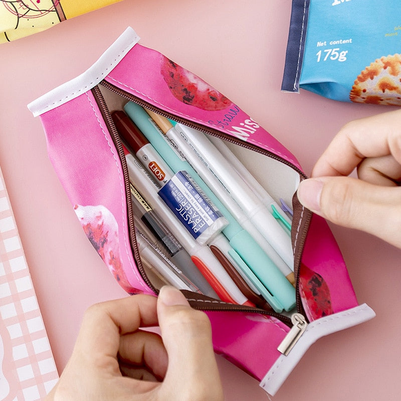 School pencil case - Fun snack shaped