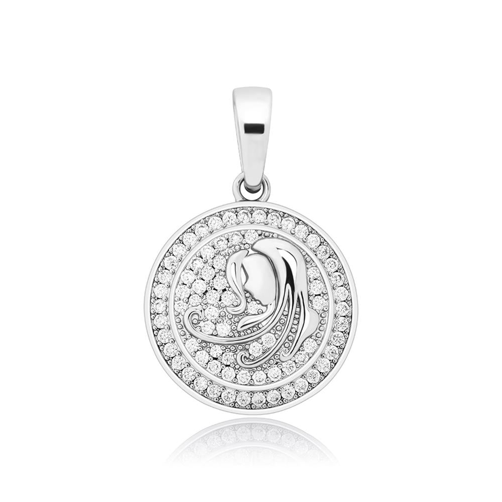 12 constellations Pendant Iced Out Micro Pave Cubic Zirconia Hip hop Personalised Jewelry Men Women For Gift