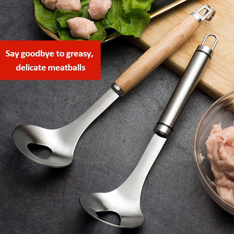 Creative Meatball Maker Spoon Stainless Steel Non-Stick Creative Meatball Maker Cooking Tools Kitchen Gadgets And Accessories