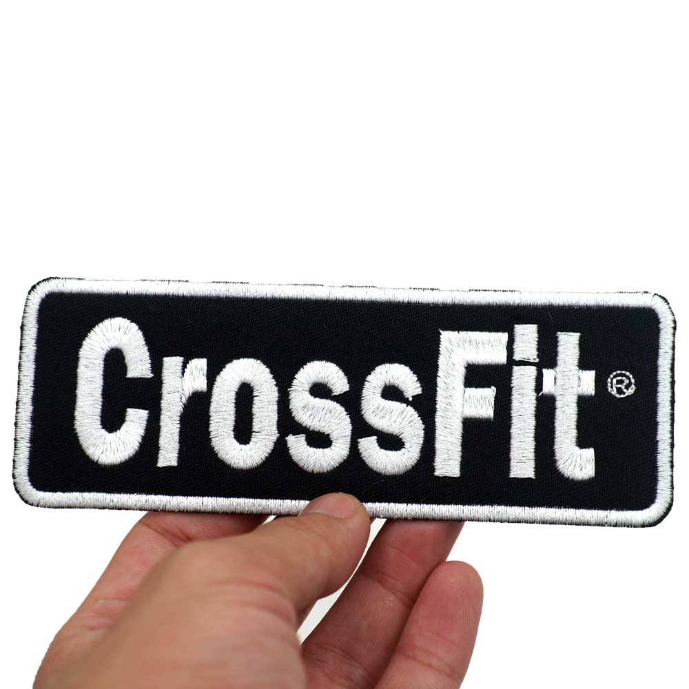 CrossFit Name Tags Patch Embroidered Applique Sewing Label Punk Biker Clothes Stickers Apparel Accessories Badge