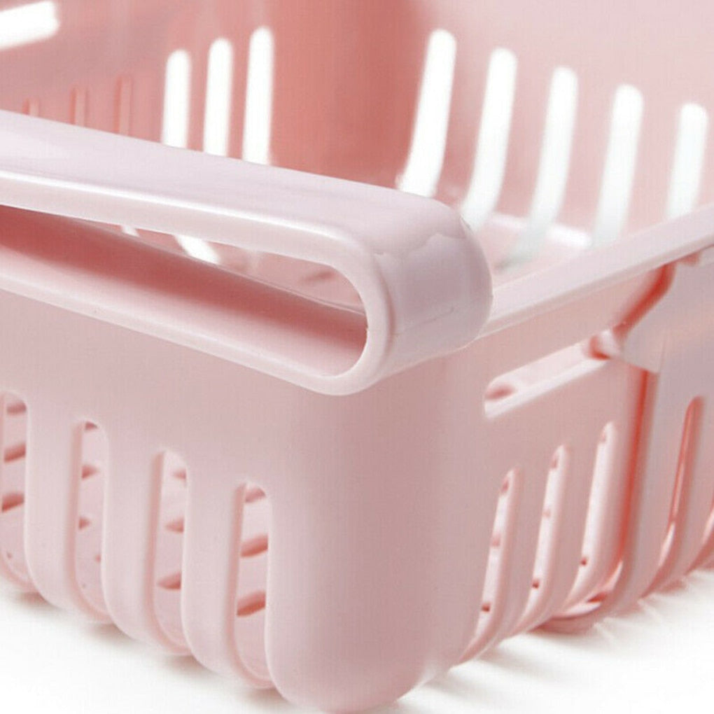 Telescopic Drawer Fridge Storage Box Slide Food Fruits Vegetables Organizer Container Basket Holder Sliding Design Storage Box