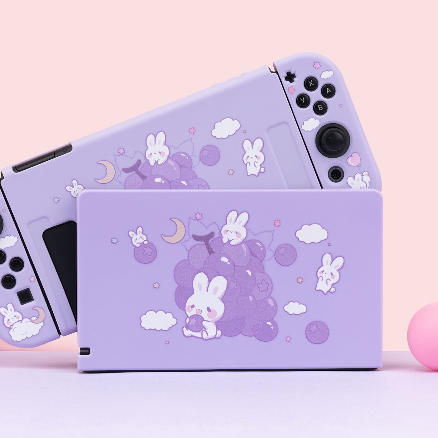 GeekShare Case For Nintendo Switch Charging Dock Kawaii Cotton Ice Cream Cat Full Cover NS Game Console Base Shell