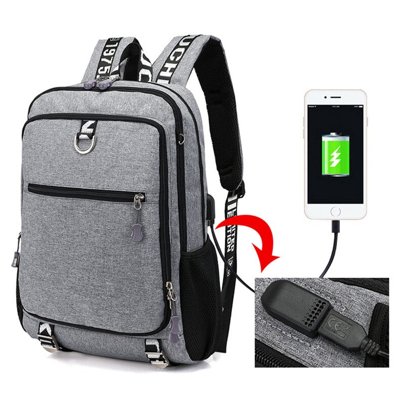 USB Charging Teenagers School Backpack Boys Student Schoolbag Men Large Travel Backpacks Laptop Notebook Rucksack Bookbag XA149M