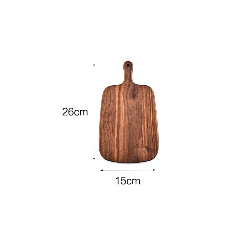 Black walnut cheese board special-shaped cutting boards solid wood rootstock hole wood board kitchen stuff