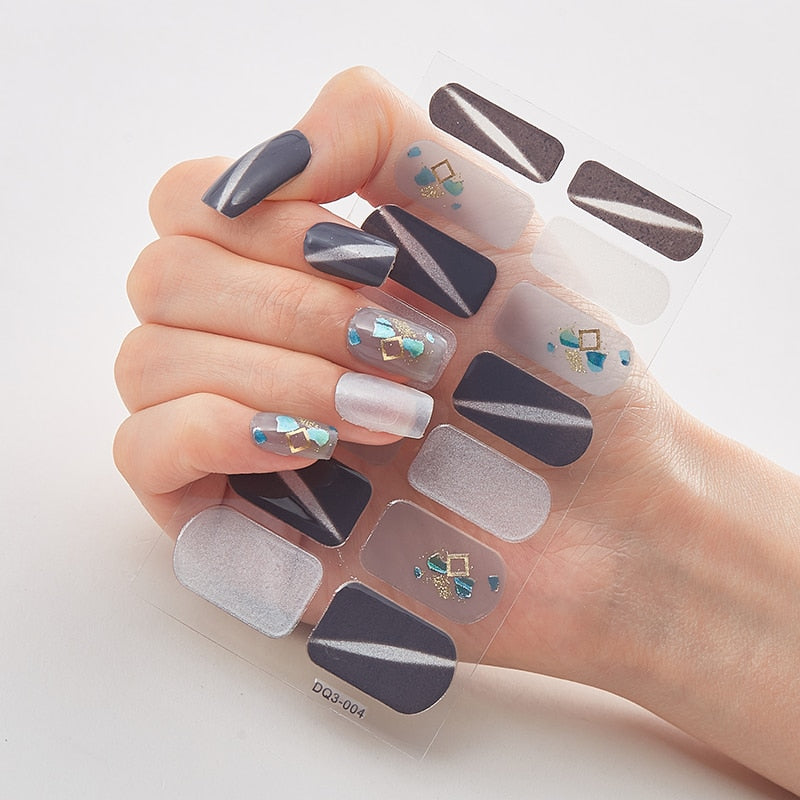 Three Sorts 0f Nail Stickers Self Adhesive Nail Sticker Nails Art Decoration Nail Designs Nails Sticker Designer Full Beauty