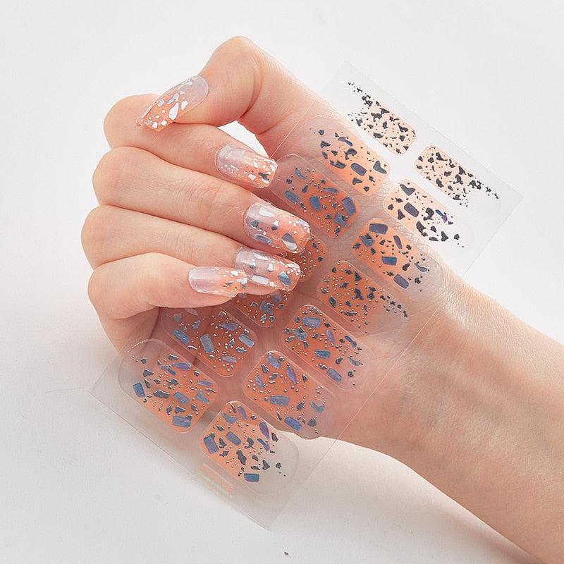 Three Sorts 0f Nail Stickers Self Adhesive Nail Sticker Nails Art Decoration Nail Designs Nails Sticker Designer Full Beauty