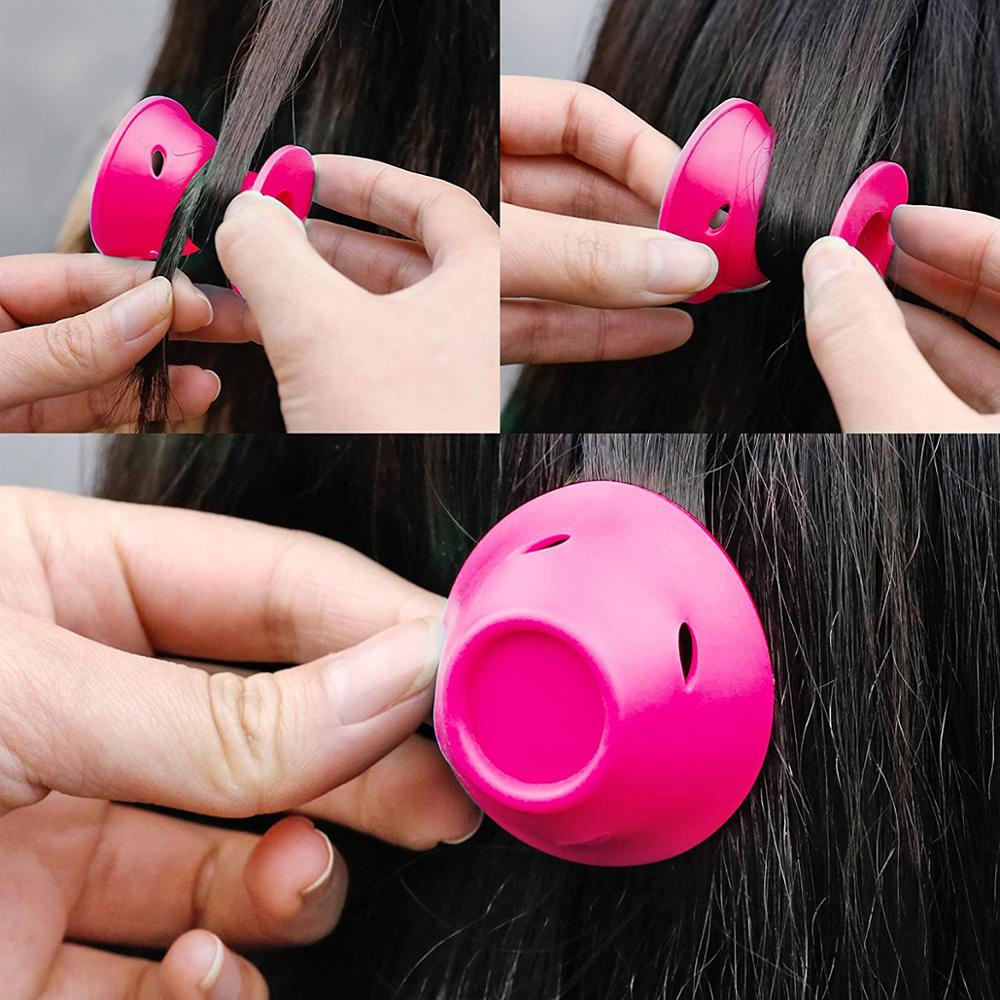 Hair Care Rollers Magic Silicone Hair Curler Soft Rubber Twist Hair No Heat No Clip Hair Curling Styling DIY Tool Sleeping Care