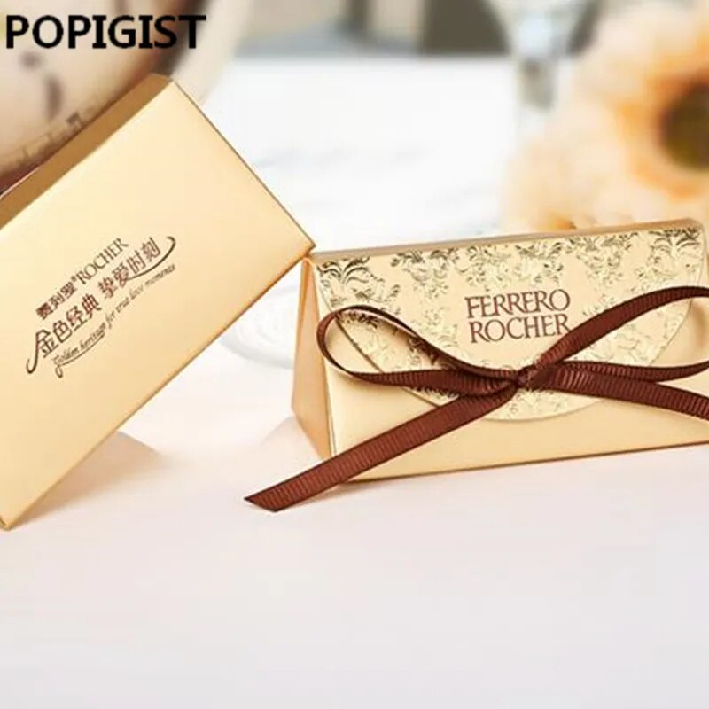 Creative Wedding Favors Supplies Candy Boxes Party Baby Shower Gift Ferrero Rocher Chocolates Box Sweet Gifts Bags Supplies