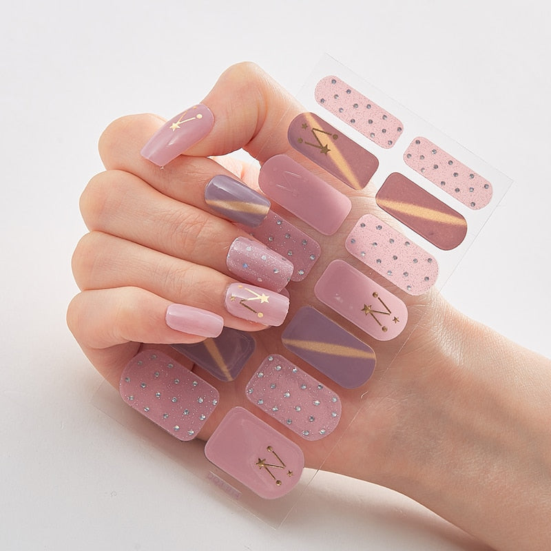 Three Sorts 0f Nail Stickers Self Adhesive Nail Sticker Nails Art Decoration Nail Designs Nails Sticker Designer Full Beauty