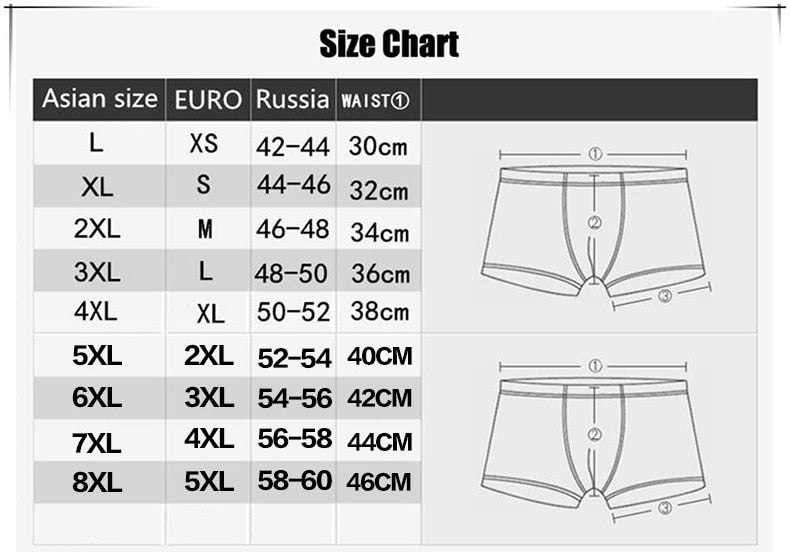 Plus Banboo Fiber Men Underwear Male boxer  Solid Panties Shorts Men's  Underpants Breathable Intimate Man boxers 4pcs