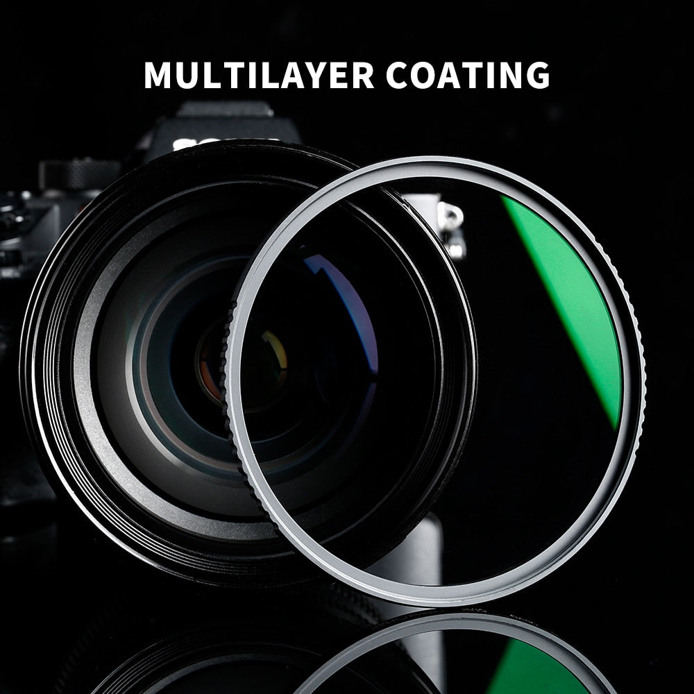 K&F Concept 37-86mm UV Filter Lens MC Ultra Slim Optics with Multi Coated Protection 37mm 49mm 52mm 58mm 62mm 67mm  77mm 82mm