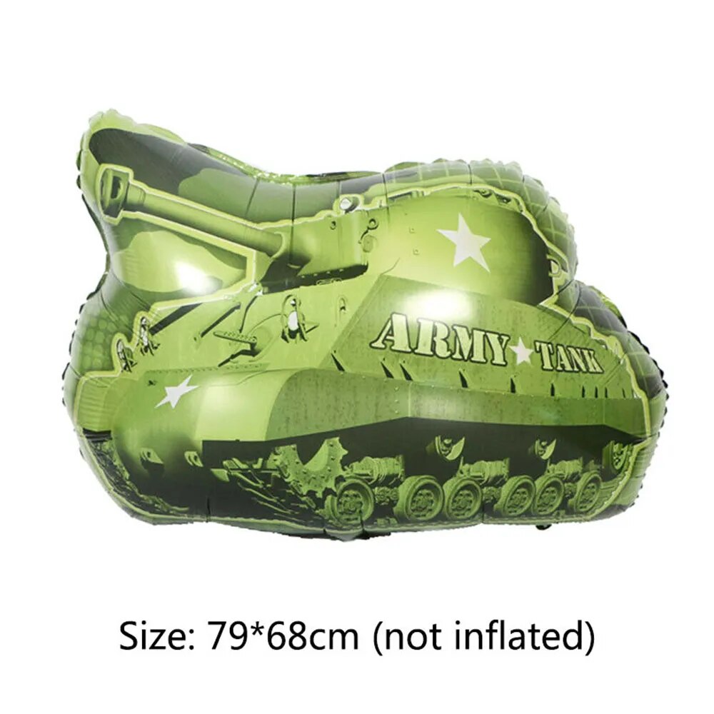 Birthday Army Military Camouflage Party Tank Balloon 32inch Number Helium Camo Party Supplies Tableware Banner