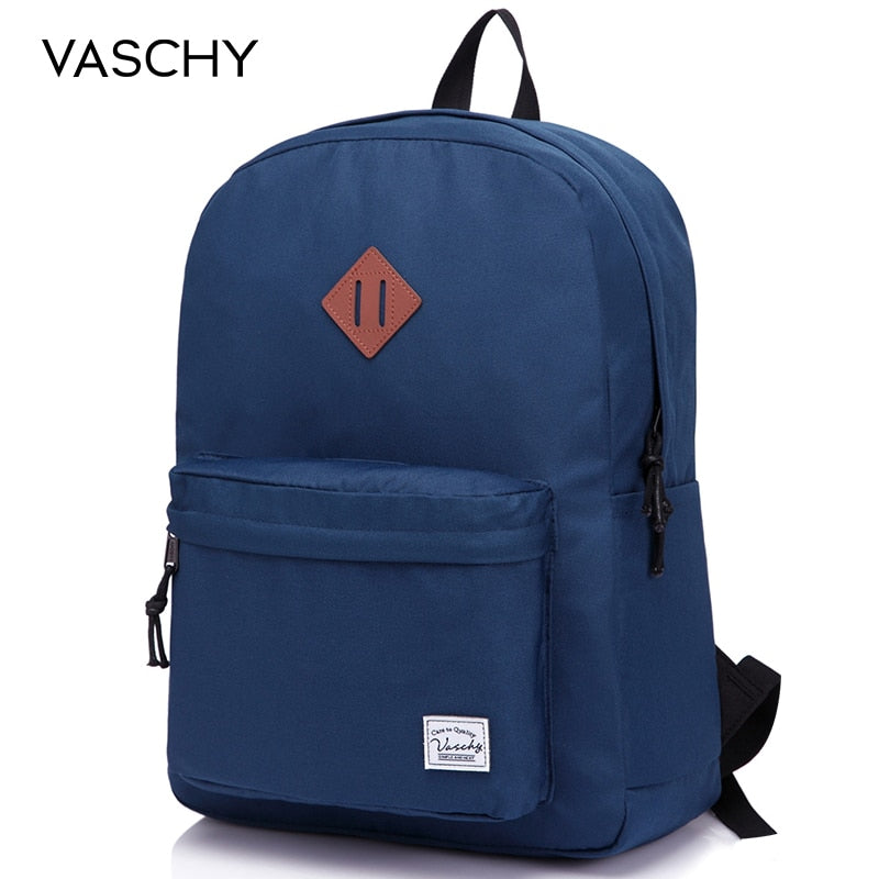 VASCHY Men Women Backpack College High Middle School Bags for Teenager Boy Girls Travel Backpacks Mochila Rucksacks