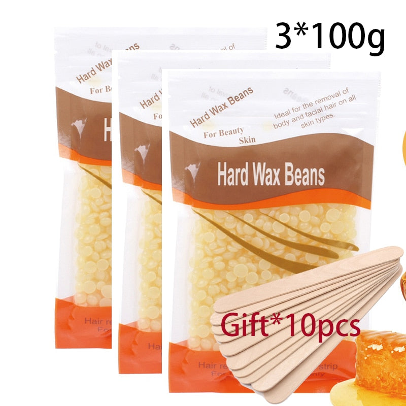 200g 300g/Pack Wax beans Removing Bikini Face Hair Legs Arm Hot Film Wax Pellet Hard Wax Hair Removal Bean For Women Men