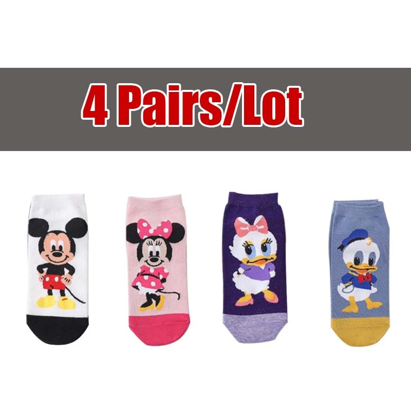 5 Pairs/Lot women socks Casual Korea cartoon animal socks Cotton Cute girl funny mouse duck ankle socks size 35-41