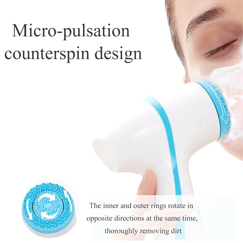 Rotating facial cleansing brush Sonic Nu FaceGalvanica facial spa system cleansing brush can deeply clean and remove blackheads