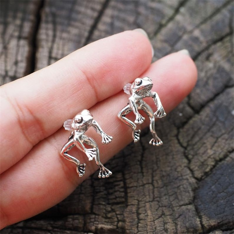 Cute Frog Earrings - Animal - Stud Earrings