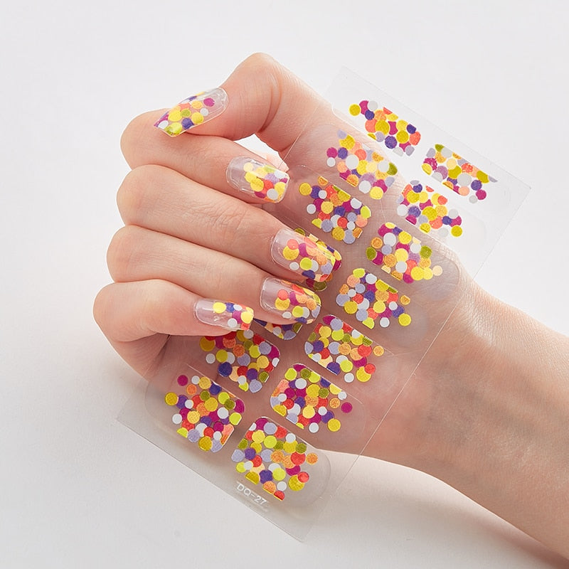 Full Cover Nail Stickers Designer Nail Decals Fashion Five Sorts 0f Nail Stickers  Nail Sticker set Nail Decoration Nail Strips