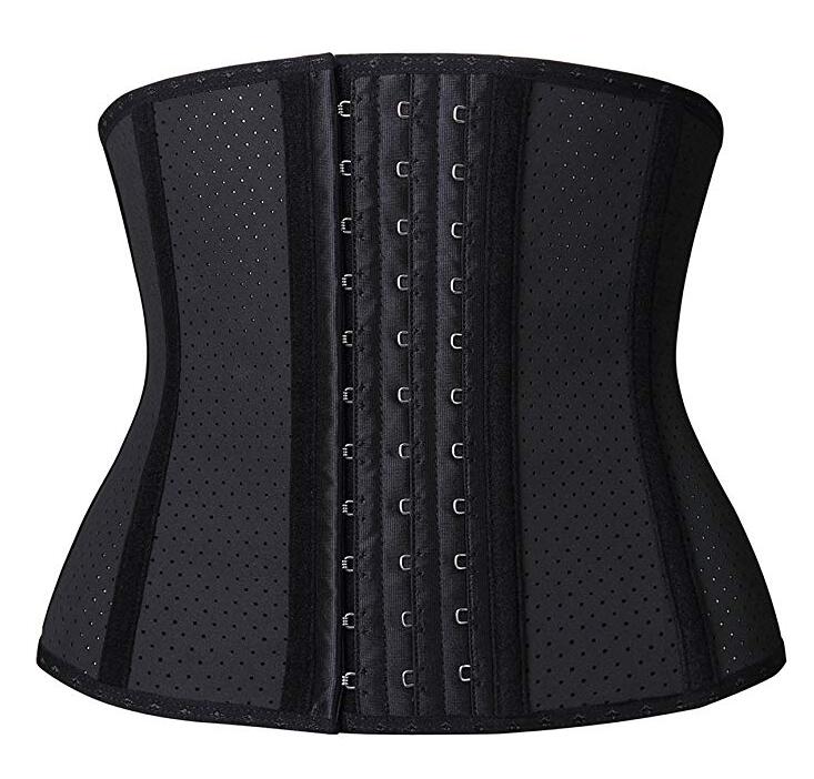 Steel Boned Latex Corset Women Waist Control Corset Bustier Underbust Latex Waist Trainer Corset Slimming Shaper Belt