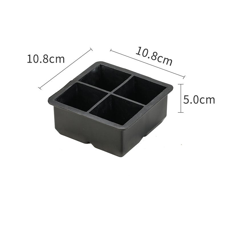 Silicone Ice Tray Ball Maker Form Frozen Mold Ice Cube Popsicle Maker Kitchen Moulds Black