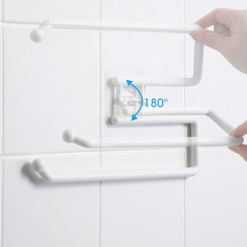 Kitchen Paper Roll Holder Towel Hanger Rack Bar Cabinet Rag Hanging Holder Shelf Toilet Paper Holders Sundries Accessories New