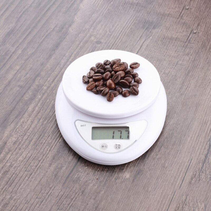 5kg/1g 3kg/0.1g Kitchen Scale Electronic Digital Scale Portable Food Measuring Weight Kitchen Gadgets LED Kitchen Food Scales