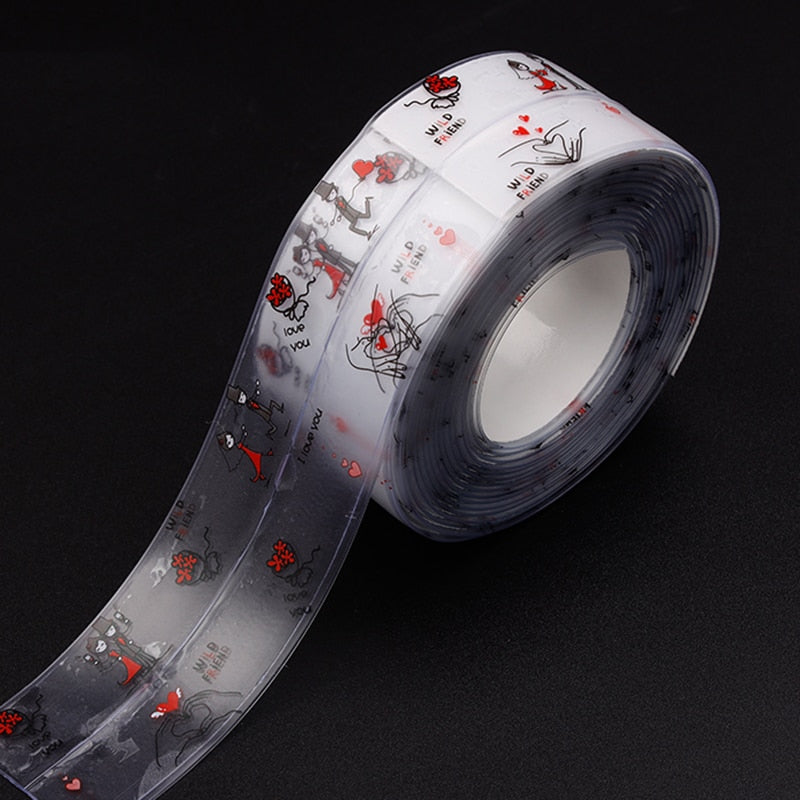 Kitchen Sink Waterproof Sticker Anti-mold Waterproof Tape Bathroom Countertop Toilet Gap Self-adhesive Seam Stickers