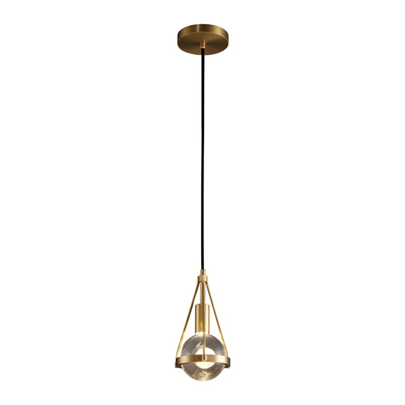 Pendant lights Modern luxury Copper Crystal Kitchen Restaurant Island Lighting Dining room Suspension luminaire