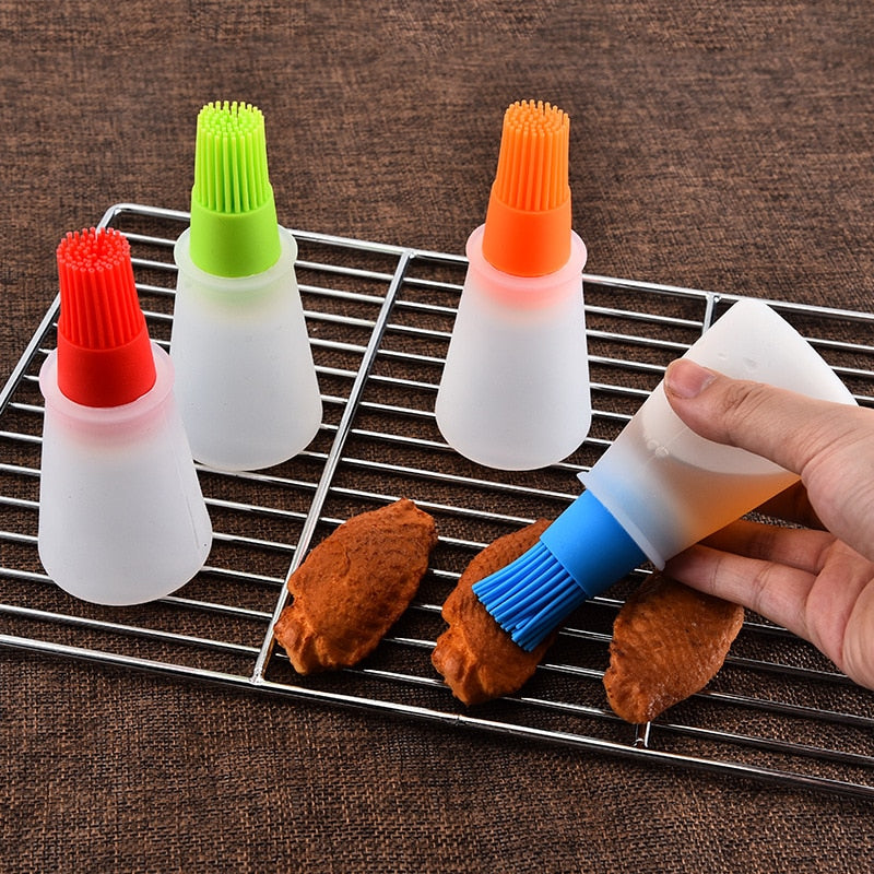 1pcs Kitchen Accessories Tools Silicone Oil Brush Kitchen Tools Basting Brushes Cake Butter Bread Pastry Brush Kitchen Gadgets