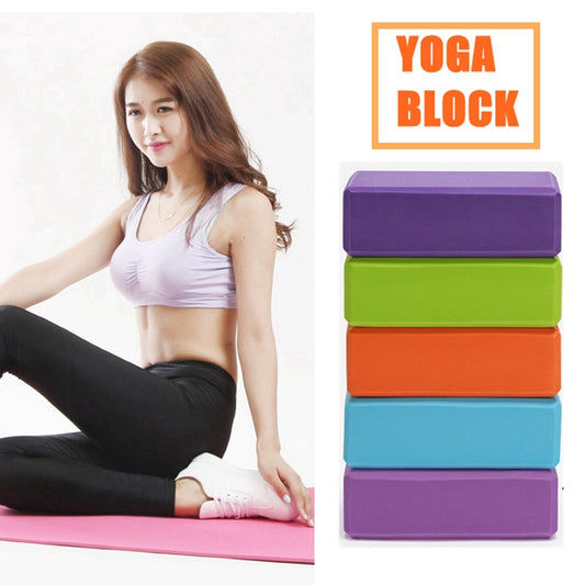 2PCS Gym Fitness EVA Yoga Block Colorful Foam Block Brick for Crossfit Exercise Workout Training Bodybuilding Equipment