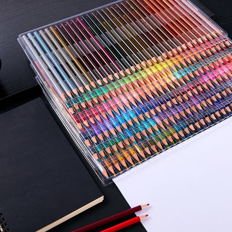 Multicolour 180 Colors Professional Watercolor Pencils Set Artist Painting Sketching Wood Soft Color Pencil School Art Supplies