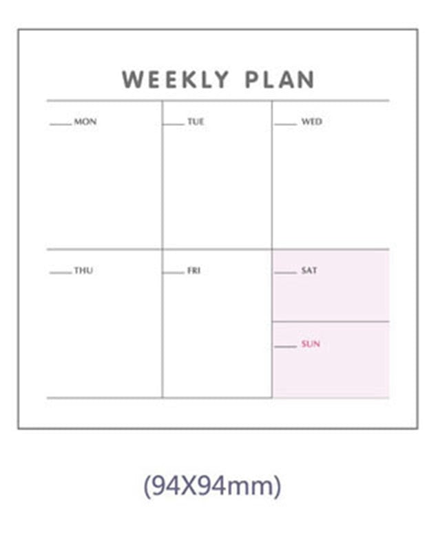 Weekly Monthly Desk Diary Planner Stickers Planning Memo Pad Sticky Notepad To Do List Checklist Memo Pad Paper School Office