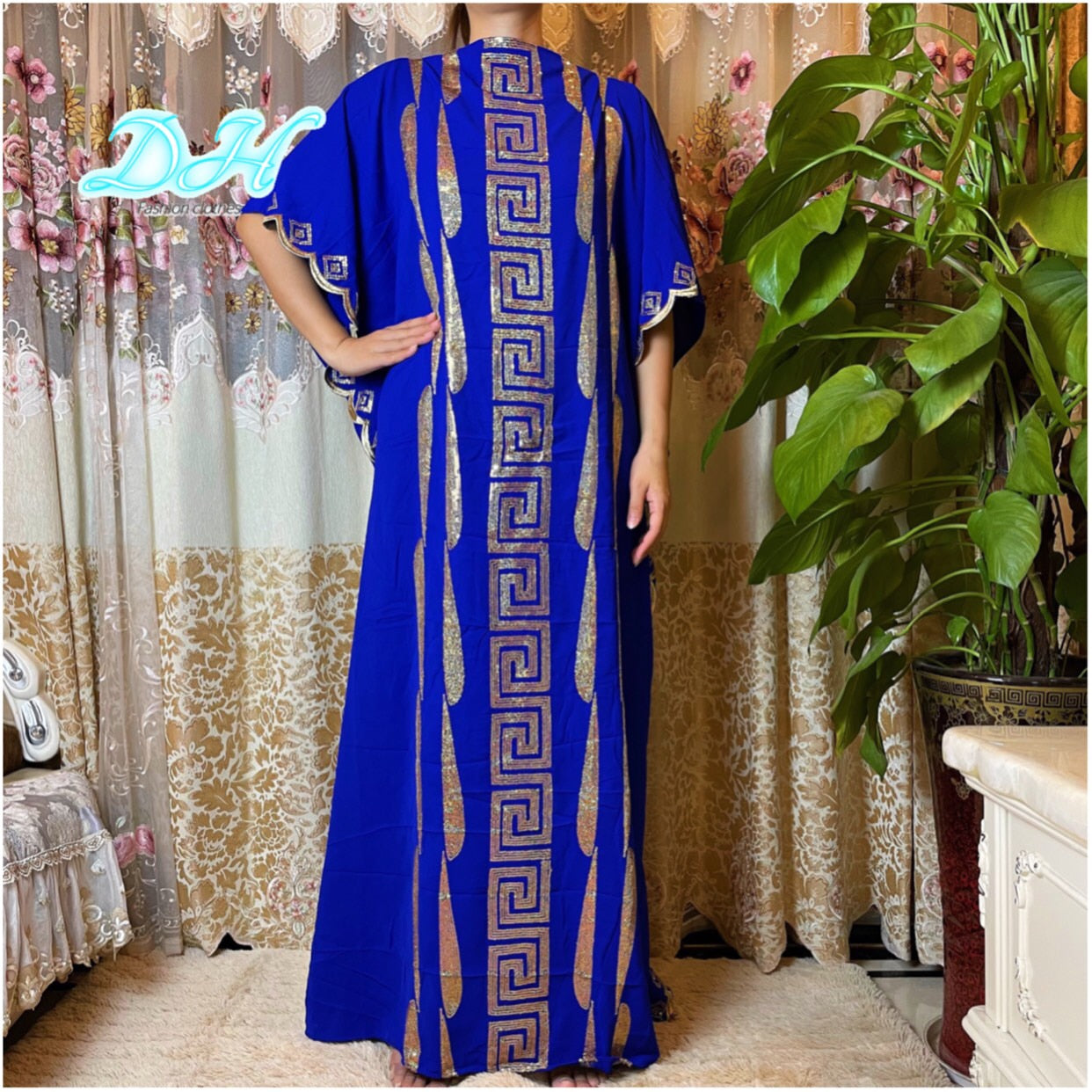 Dubai Free Size Abaya Embroidery Long Dress Arab High Grade Comfortable Fabric Women Muslim Kaftan Turkish Moroccan