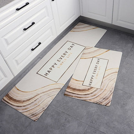 Non-slip Oil Proof  Waterproof PU PVC Carpet for living Room Modern Kitchen Mat Bedroom Rug