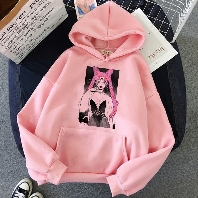 women hoodie kawaii funny ulzzang Sweatshirt harajuku korean style Graphic female clothes Hoodies fashion grunge