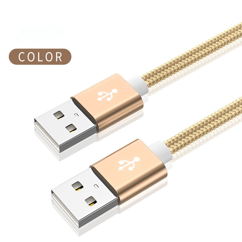 Kebiss Weave USB to USB Extension Cable Type A Male to Male USB Extender for Radiator Hard Disk Webcom Camera USB Cable Extens